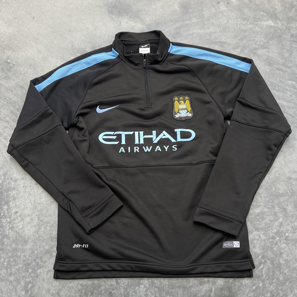 Manchester City Dri Fit football Half Zip Jacket Nike Soccer Trikot Size M